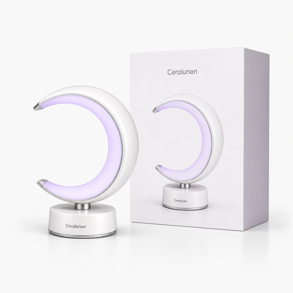 Ceralunen™ LunaArc Crescent Table Lamp Set